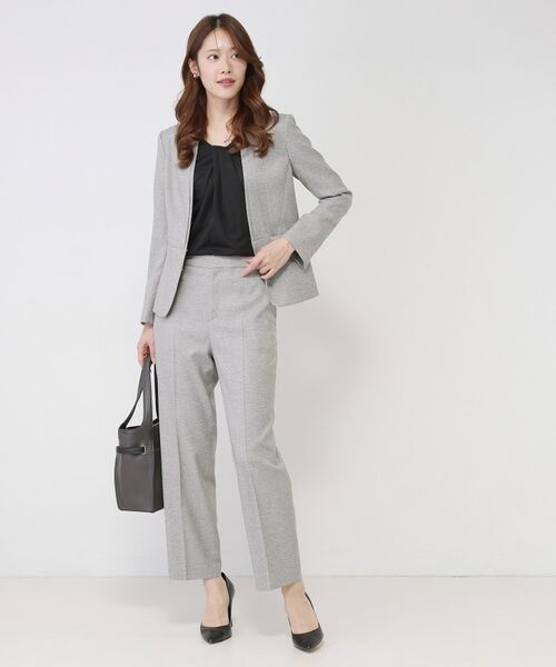 COUP DE CHANCE / クードシャンス ノーカラージャケット | 【手洗い可／日本製／スーツ可】美シルエットのカラーレスジャケット | 詳細6