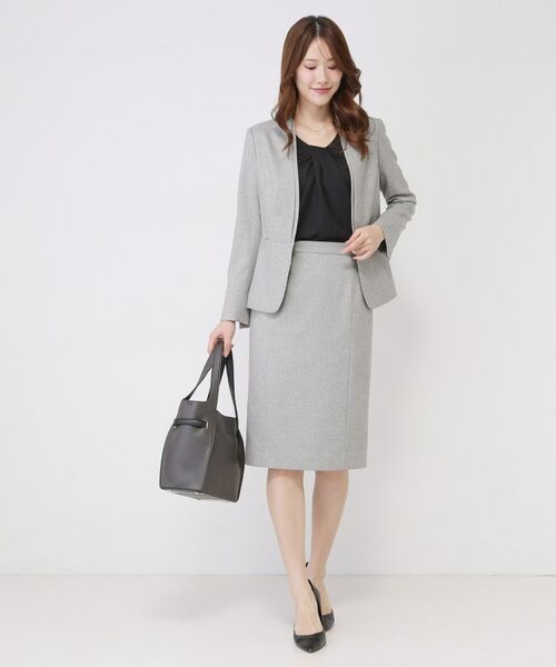 COUP DE CHANCE / クードシャンス ノーカラージャケット | 【手洗い可／日本製／スーツ可】美シルエットのカラーレスジャケット | 詳細7