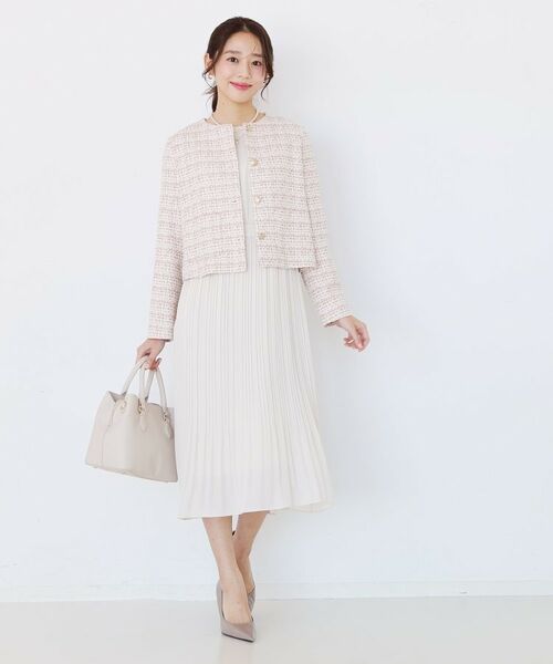 COUP DE CHANCE / クードシャンス ノーカラージャケット | 【ON/OFF着回し】カラーツイードジャケット | 詳細10