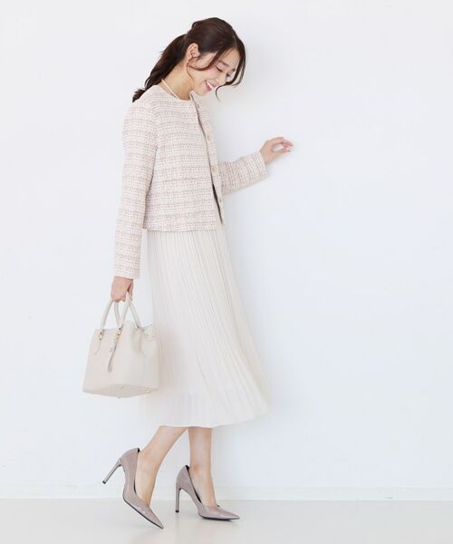 COUP DE CHANCE / クードシャンス ノーカラージャケット | 【ON/OFF着回し】カラーツイードジャケット | 詳細11