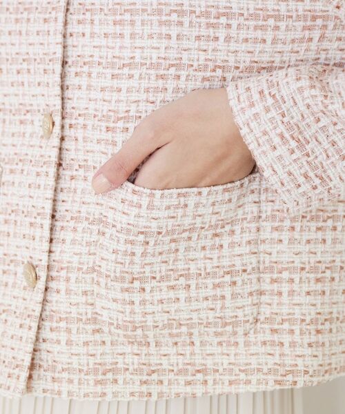 COUP DE CHANCE / クードシャンス ノーカラージャケット | 【ON/OFF着回し】カラーツイードジャケット | 詳細18