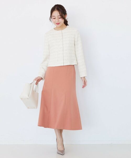 COUP DE CHANCE / クードシャンス ノーカラージャケット | 【ON/OFF着回し】カラーツイードジャケット | 詳細2