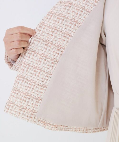 COUP DE CHANCE / クードシャンス ノーカラージャケット | 【ON/OFF着回し】カラーツイードジャケット | 詳細20