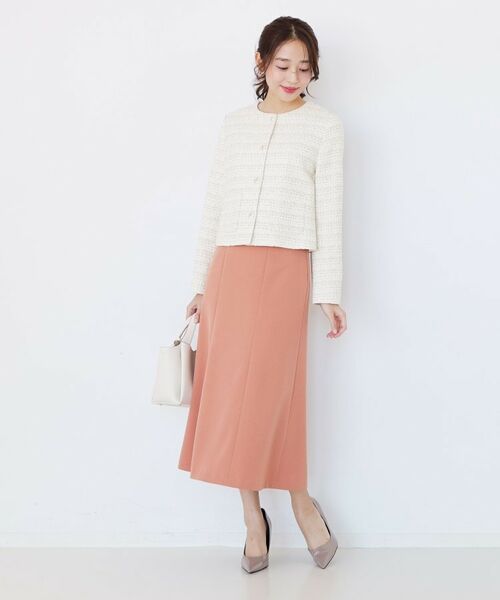 COUP DE CHANCE / クードシャンス ノーカラージャケット | 【ON/OFF着回し】カラーツイードジャケット | 詳細3