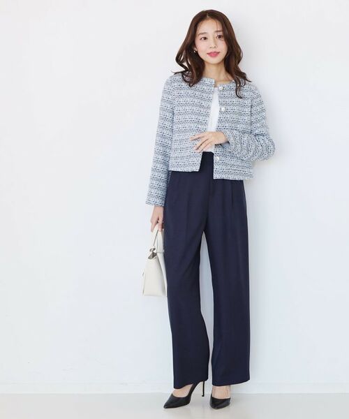 COUP DE CHANCE / クードシャンス ノーカラージャケット | 【ON/OFF着回し】カラーツイードジャケット | 詳細7