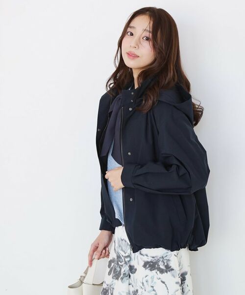 COUP DE CHANCE / クードシャンス レザーブルゾン・ジャケット | 【手洗い可／裏地なし／袖プッシュアップ可／フード取外し可】マウンテンパーカー | 詳細1