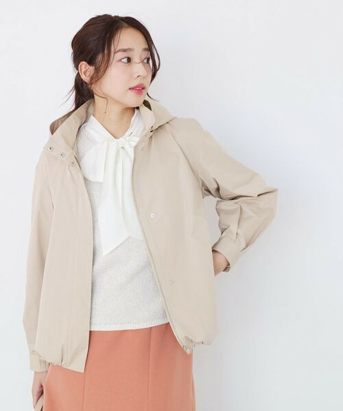 COUP DE CHANCE / クードシャンス レザーブルゾン・ジャケット | 【手洗い可／裏地なし／袖プッシュアップ可／フード取外し可】マウンテンパーカー | 詳細6