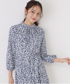 COUP DE CHANCE / クードシャンス ミニ丈・ひざ丈ワンピース | 【手洗い可／日本製】幾何柄エレガントワンピース