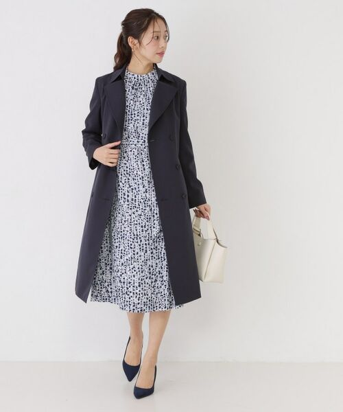 COUP DE CHANCE / クードシャンス ミニ丈・ひざ丈ワンピース | 【手洗い可／日本製】幾何柄エレガントワンピース | 詳細10