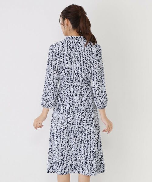 COUP DE CHANCE / クードシャンス ミニ丈・ひざ丈ワンピース | 【手洗い可／日本製】幾何柄エレガントワンピース | 詳細14