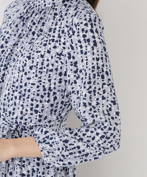 COUP DE CHANCE / クードシャンス ミニ丈・ひざ丈ワンピース | 【手洗い可／日本製】幾何柄エレガントワンピース | 詳細18