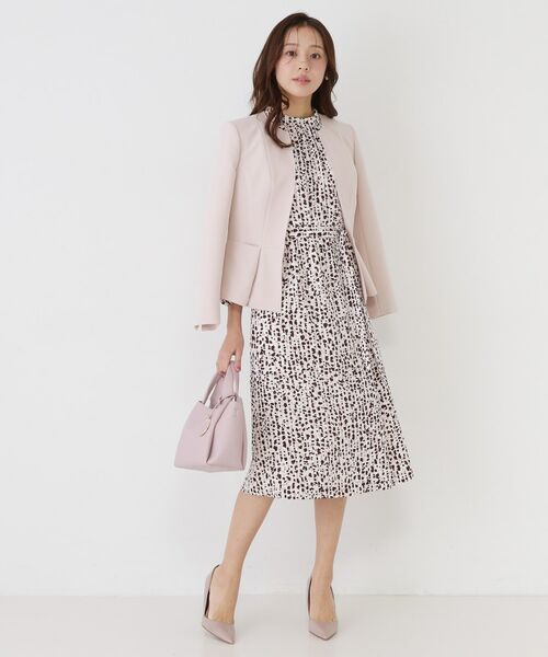 COUP DE CHANCE / クードシャンス ミニ丈・ひざ丈ワンピース | 【手洗い可／日本製】幾何柄エレガントワンピース | 詳細6