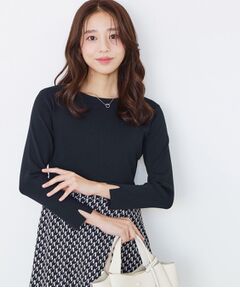 COUP DE CHANCE / クードシャンス ミニ丈・ひざ丈ワンピース | 【手洗い可】異素材ドッキングワンピース