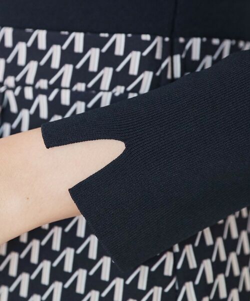 COUP DE CHANCE / クードシャンス ミニ丈・ひざ丈ワンピース | 【手洗い可】異素材ドッキングワンピース | 詳細14