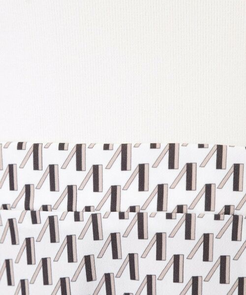 COUP DE CHANCE / クードシャンス ミニ丈・ひざ丈ワンピース | 【手洗い可】異素材ドッキングワンピース | 詳細8