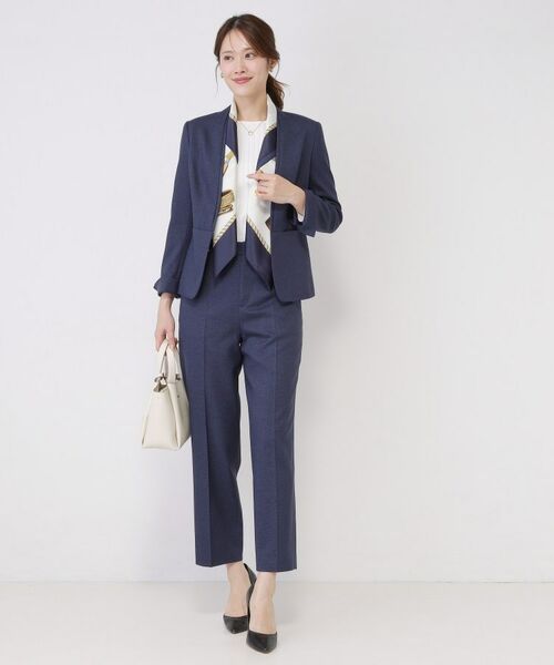 COUP DE CHANCE / クードシャンス パンツ | 【手洗い可／日本製／スーツ可】センタープレス入りテーパードパンツ | 詳細10