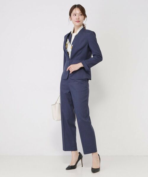 COUP DE CHANCE / クードシャンス パンツ | 【手洗い可／日本製／スーツ可】センタープレス入りテーパードパンツ | 詳細11