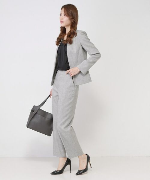 COUP DE CHANCE / クードシャンス パンツ | 【手洗い可／日本製／スーツ可】センタープレス入りテーパードパンツ | 詳細3