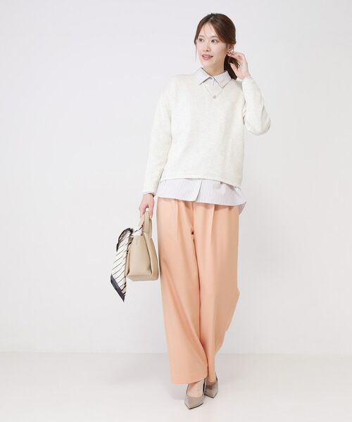 COUP DE CHANCE / クードシャンス パンツ | 【手洗い可】タック入りワイドパンツ | 詳細10