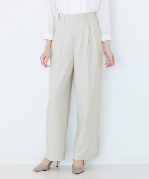 COUP DE CHANCE / クードシャンス パンツ | 【手洗い可】タック入りワイドパンツ | 詳細13
