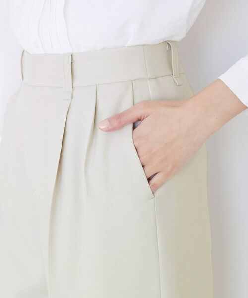 COUP DE CHANCE / クードシャンス パンツ | 【手洗い可】タック入りワイドパンツ | 詳細17
