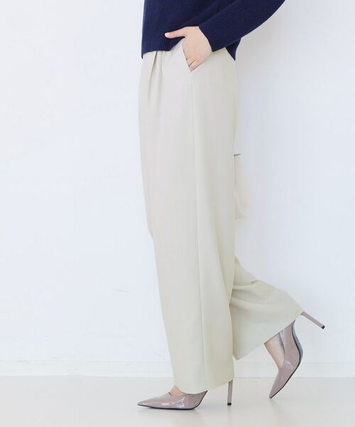 COUP DE CHANCE / クードシャンス パンツ | 【手洗い可】タック入りワイドパンツ | 詳細5