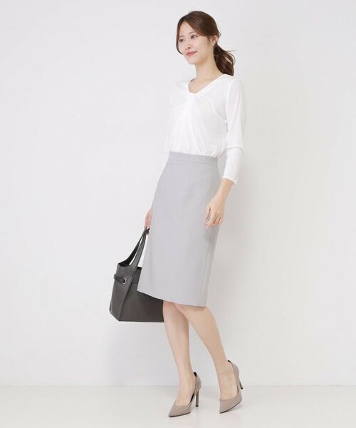 COUP DE CHANCE / クードシャンス ミニ・ひざ丈スカート | 【手洗い可／日本製／スーツ可】タイトシルエットスカート | 詳細3