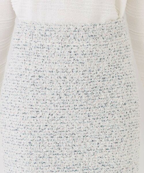 COUP DE CHANCE / クードシャンス スカート | 【洗える/セットアップ可/ウエストゴム】ツイード調ニットスカート | 詳細12