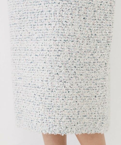 COUP DE CHANCE / クードシャンス スカート | 【洗える/セットアップ可/ウエストゴム】ツイード調ニットスカート | 詳細13