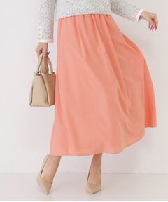 COUP DE CHANCE / クードシャンス ロング・マキシ丈スカート | 【手洗い可／ウエストゴム】エアリーなフレアースカート