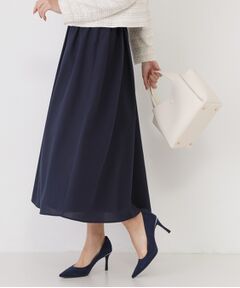 COUP DE CHANCE / クードシャンス ロング・マキシ丈スカート | 【手洗い可／ウエストゴム】エアリーなフレアースカート