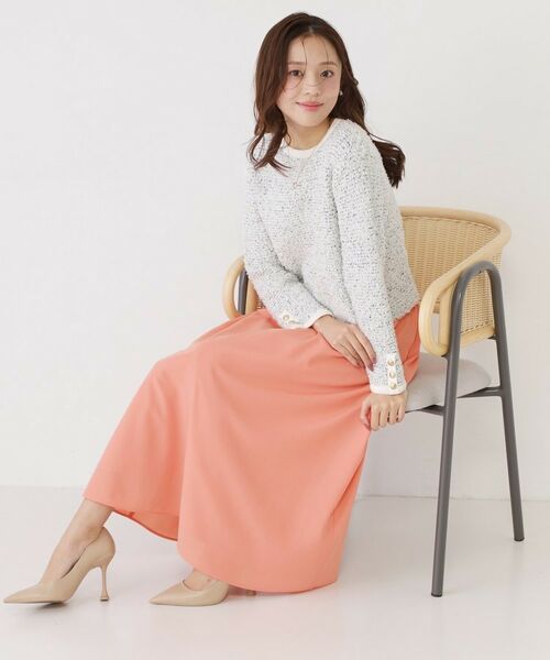 COUP DE CHANCE / クードシャンス ロング・マキシ丈スカート | 【手洗い可／ウエストゴム】エアリーなフレアースカート | 詳細6