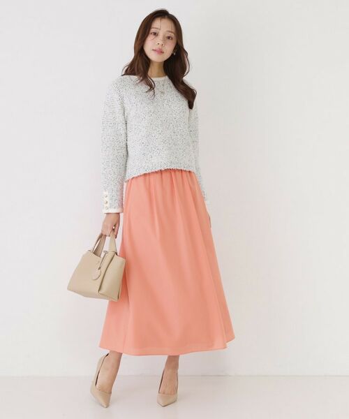 COUP DE CHANCE / クードシャンス ロング・マキシ丈スカート | 【手洗い可／ウエストゴム】エアリーなフレアースカート | 詳細7