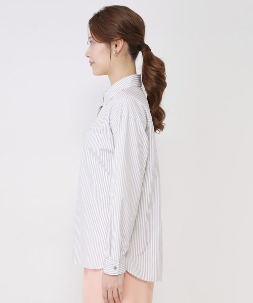 COUP DE CHANCE / クードシャンス シャツ・ブラウス | 【手洗い可／日本製／重ね着にもおすすめ】きれいめブロード素材シャツ | 詳細10