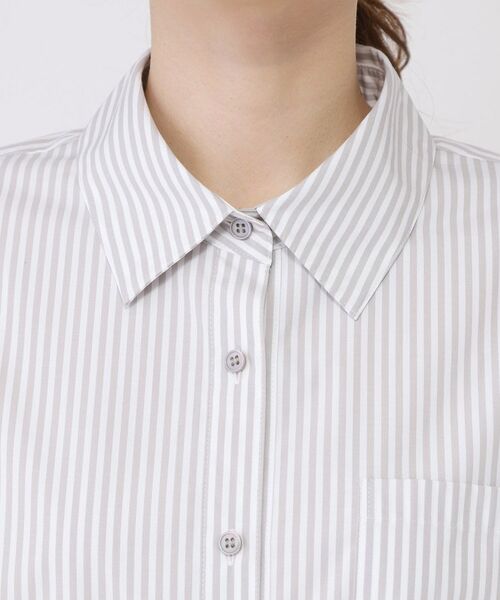 COUP DE CHANCE / クードシャンス シャツ・ブラウス | 【手洗い可／日本製／重ね着にもおすすめ】きれいめブロード素材シャツ | 詳細12