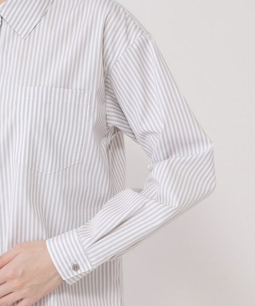 COUP DE CHANCE / クードシャンス シャツ・ブラウス | 【手洗い可／日本製／重ね着にもおすすめ】きれいめブロード素材シャツ | 詳細13
