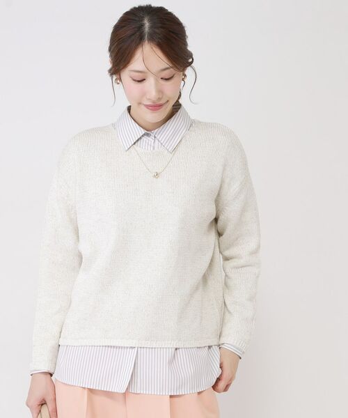 COUP DE CHANCE / クードシャンス シャツ・ブラウス | 【手洗い可／日本製／重ね着にもおすすめ】きれいめブロード素材シャツ | 詳細6