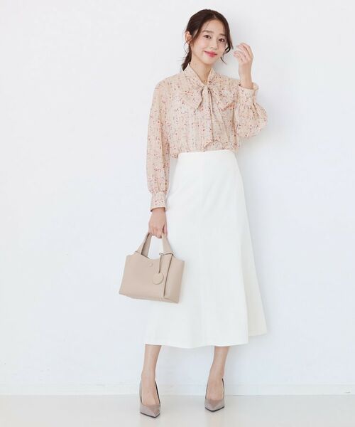 COUP DE CHANCE / クードシャンス シャツ・ブラウス | 【手洗い可／一枚着／ジャケットイン】プリントボウブラウス | 詳細6