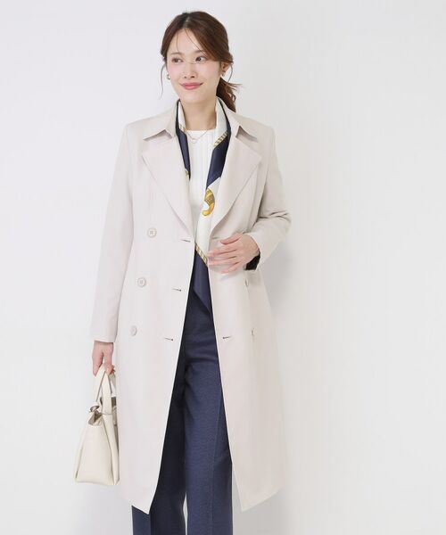 COUP DE CHANCE / クードシャンス トレンチコート | 【撥水／細見えシルエット】きれいめトレンチコート | 詳細1