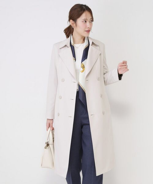 COUP DE CHANCE / クードシャンス トレンチコート | 【撥水／細見えシルエット】きれいめトレンチコート | 詳細2