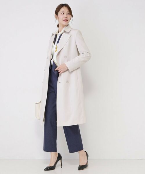 COUP DE CHANCE / クードシャンス トレンチコート | 【撥水／細見えシルエット】きれいめトレンチコート | 詳細3