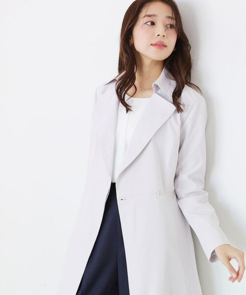 COUP DE CHANCE / クードシャンス トレンチコート | 【きれいめ羽織り】Aラインドレスコート | 詳細1