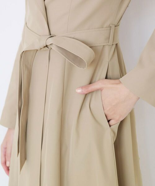 COUP DE CHANCE / クードシャンス トレンチコート | 【きれいめ羽織り】Aラインドレスコート | 詳細17