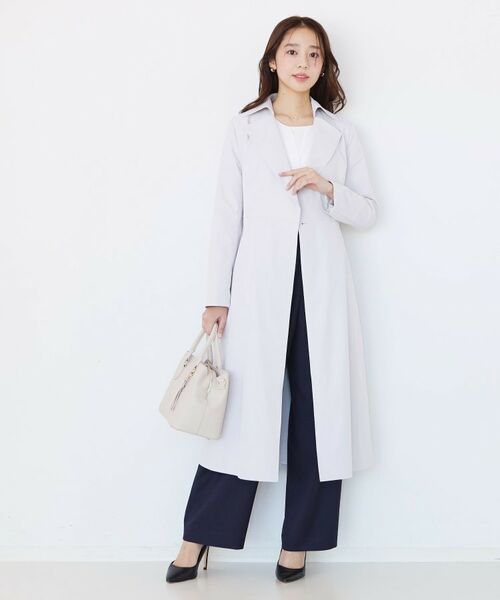 COUP DE CHANCE / クードシャンス トレンチコート | 【きれいめ羽織り】Aラインドレスコート | 詳細5