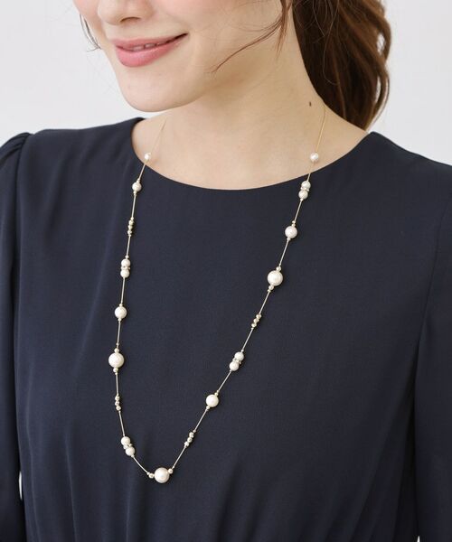 COUP DE CHANCE / クードシャンス ネックレス・ペンダント・チョーカー | ロングパール調ネックレス／国産人工真珠／チェコ装飾／セレモニー | 詳細4