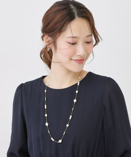 COUP DE CHANCE / クードシャンス ネックレス・ペンダント・チョーカー | ロングパール調ネックレス／国産人工真珠／チェコ装飾／セレモニー | 詳細5