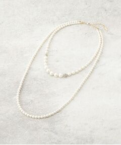 COUP DE CHANCE / クードシャンス ネックレス・ペンダント・チョーカー | 取り外し可能／ツインフェイクパール／国内生産／国産人工真珠／セレモニー／入卒／パーティー