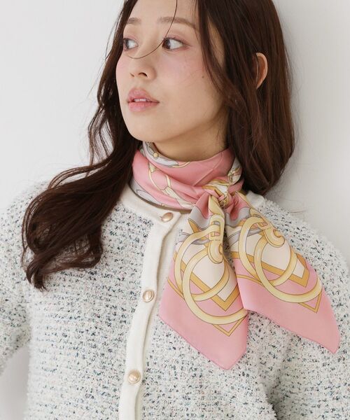 COUP DE CHANCE / クードシャンス バンダナ・スカーフ | 【ベルト柄／チェーン柄／イタリア製】スカーフ | 詳細3