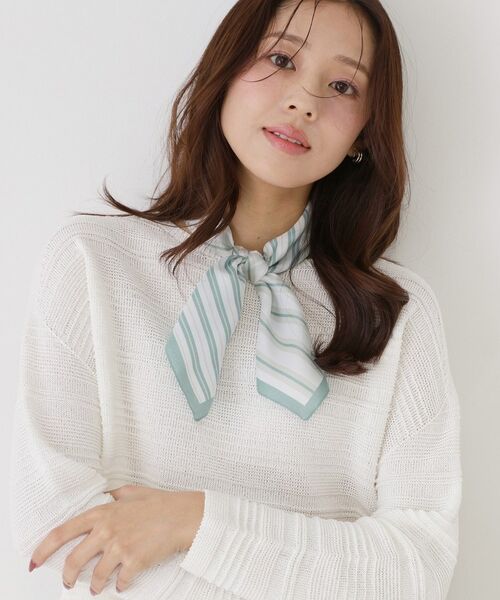 COUP DE CHANCE / クードシャンス マフラー・ショール・スヌード・ストール | 【ストライプ柄／イタリア製】スカーフ | 詳細4