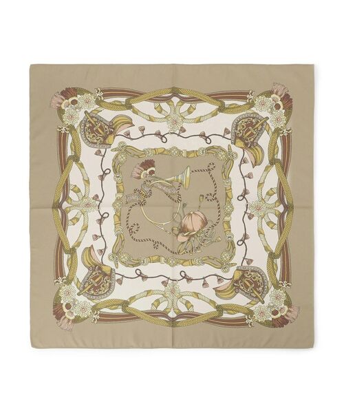 COUP DE CHANCE / クードシャンス バンダナ・スカーフ | 馬具柄スカーフ／クラシカルなプリントスカーフ | 詳細1